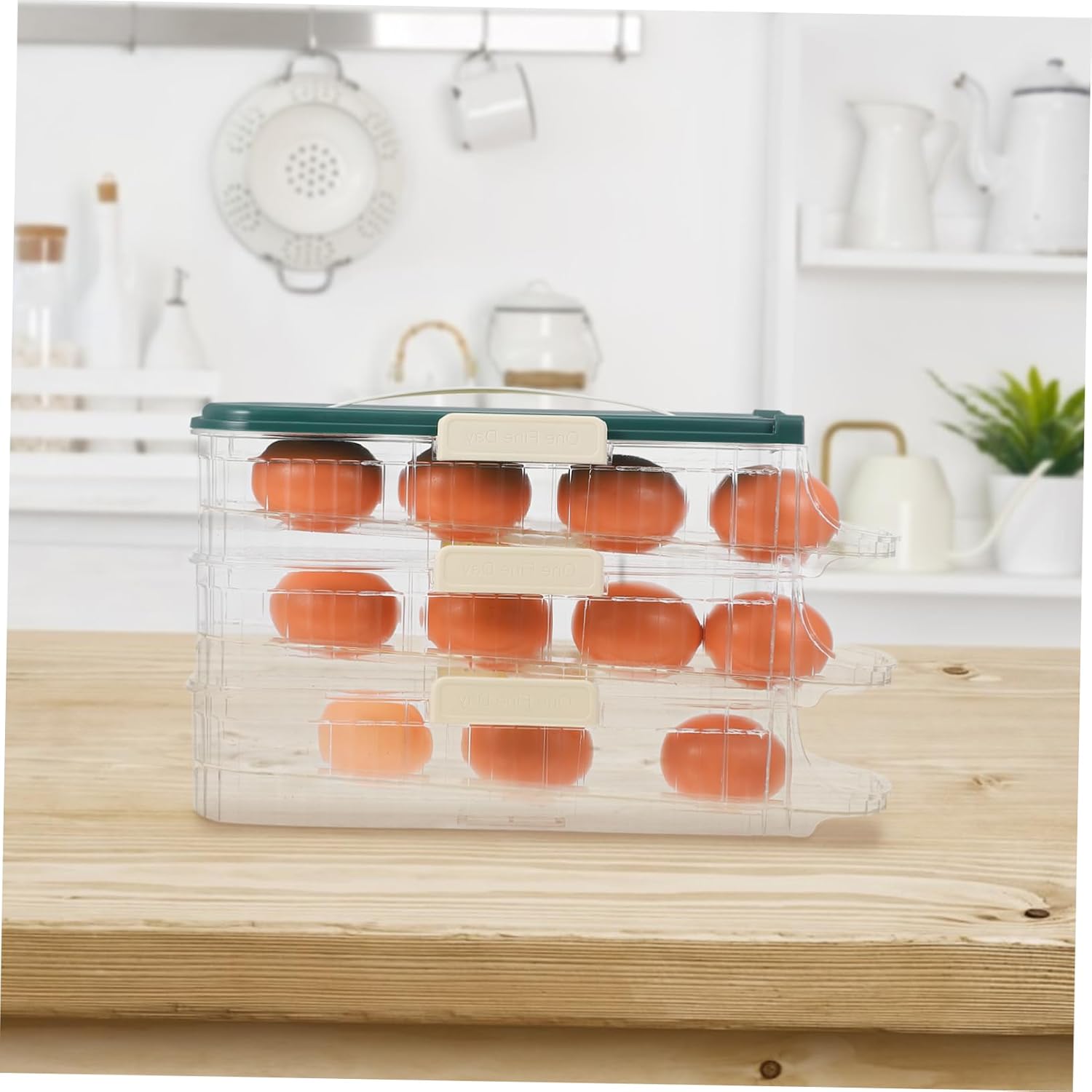 Refrigerator Egg Tray Automatic Egg Roller Organizer Sealing Door Multi-purpose for Fridge
