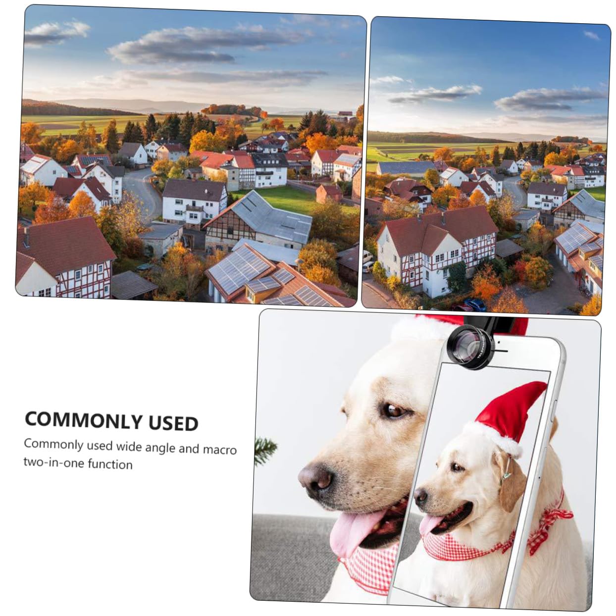 UKCOCO 2juegos Lentes para Teléfono Móvil Lentes Externos De Gran Angular y Macro Incluye Funda y Clip para Fotografía Detallada y Amplia