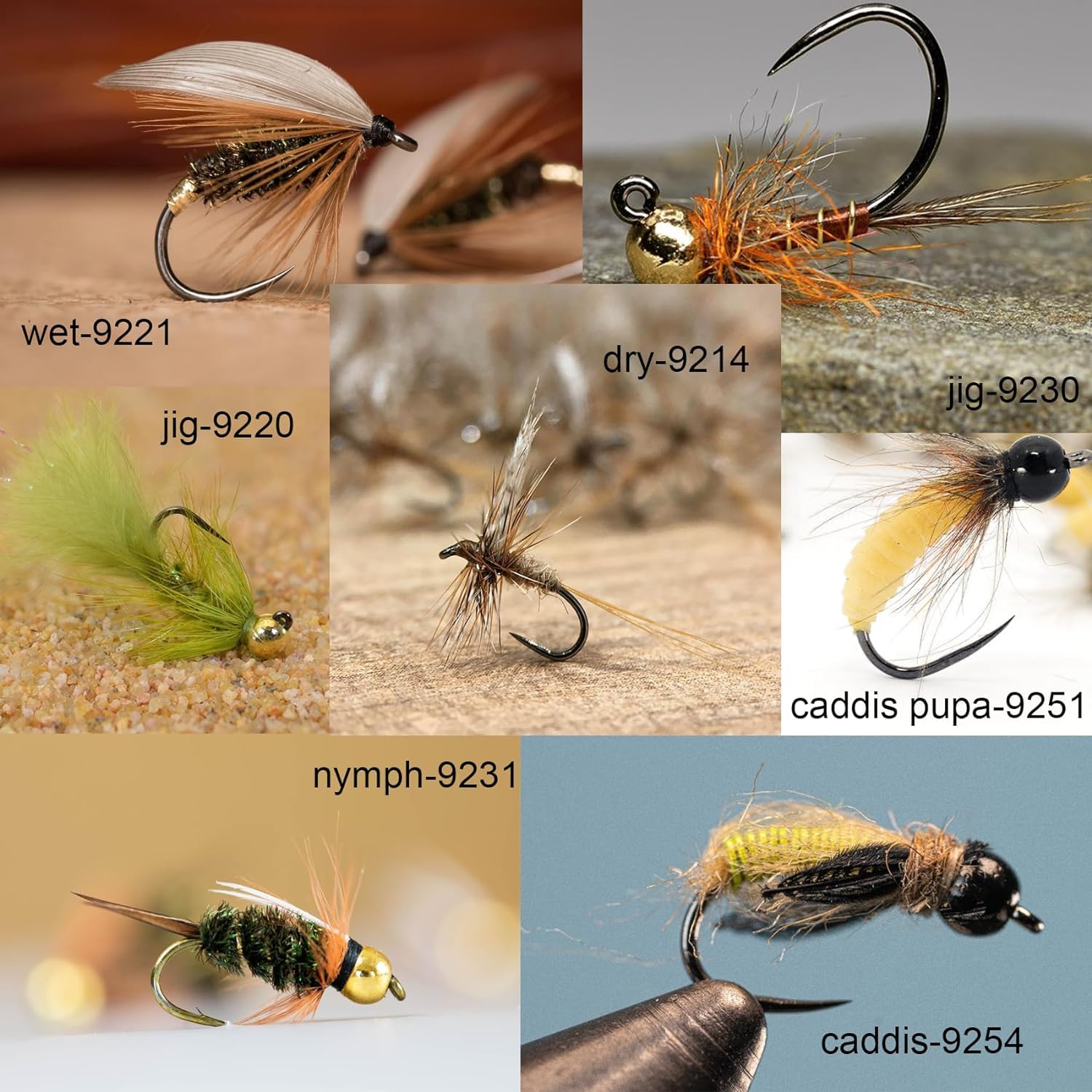 Eupheng Plus - Juego de anzuelos de Pesca sin rebaba con Anzuelo para Pesca, 125PCS 9220 Hooks Combo