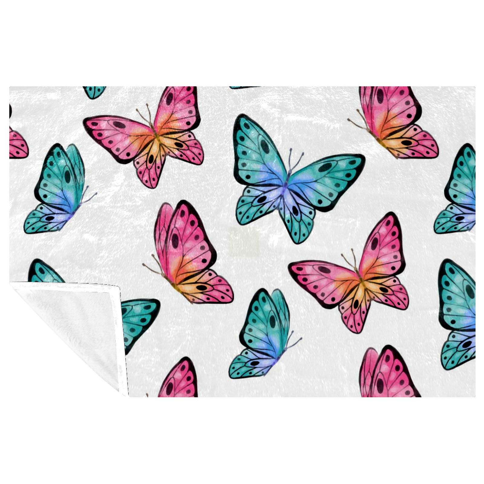 Couverture papillon contre le froid sur le canapé ou en pique-nique