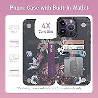 Vista 291 de LETO para iPhone 15 Pro Funda tipo cartera - Tapa tipo folio con patada - Diseños de moda - Tarjetero - Funda protectora para mujeres y niñas - 6.1