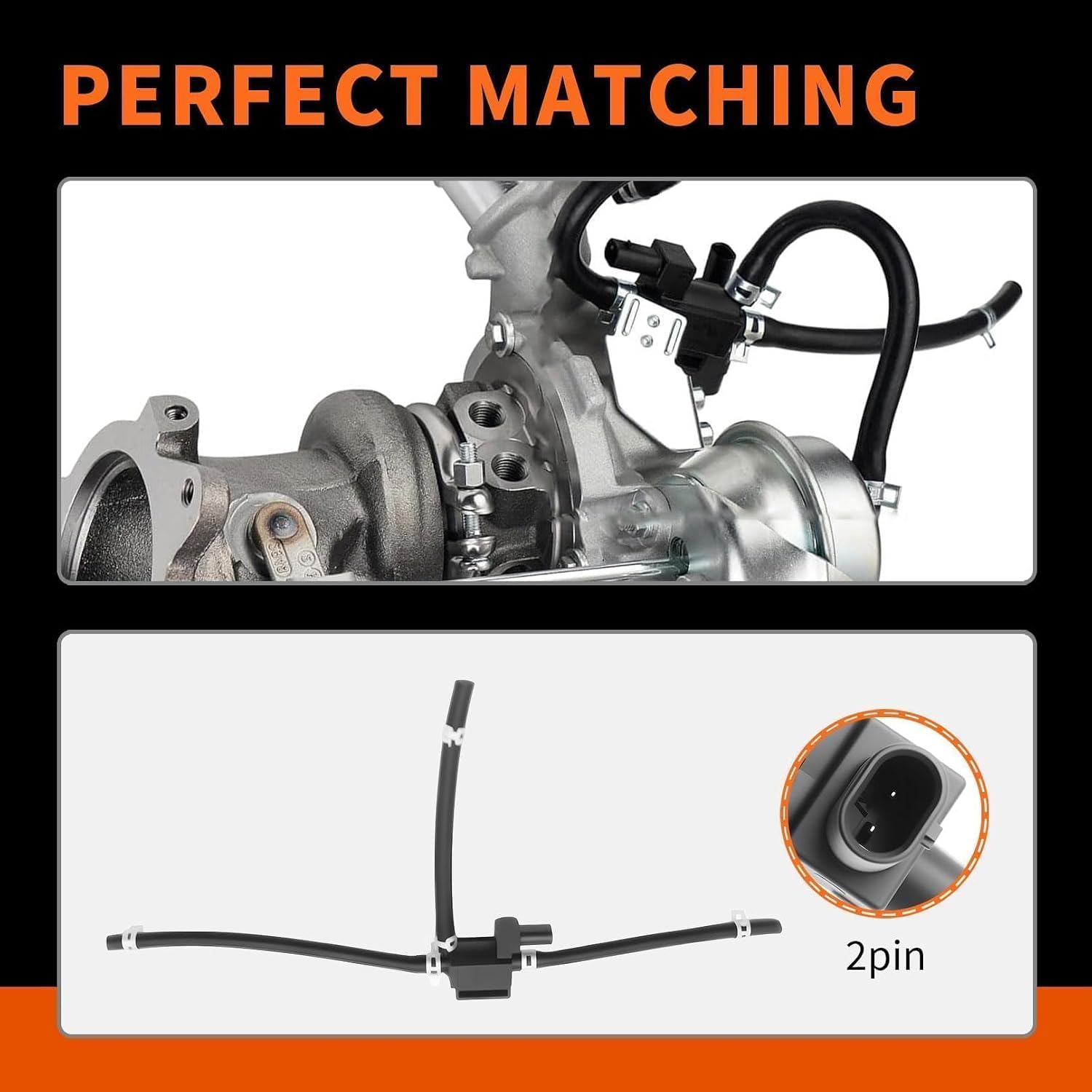 667-111 Solenoid Valve w/Pipe Compatible with Fiesta 2014-2019