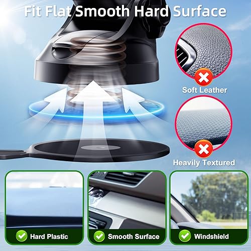 Miniatura 4 de pop-tech Soporte de teléfono de automóvil para Pop Socket soporte de teléfono celular con ventosa para ventana de parabrisas de salpicadero de