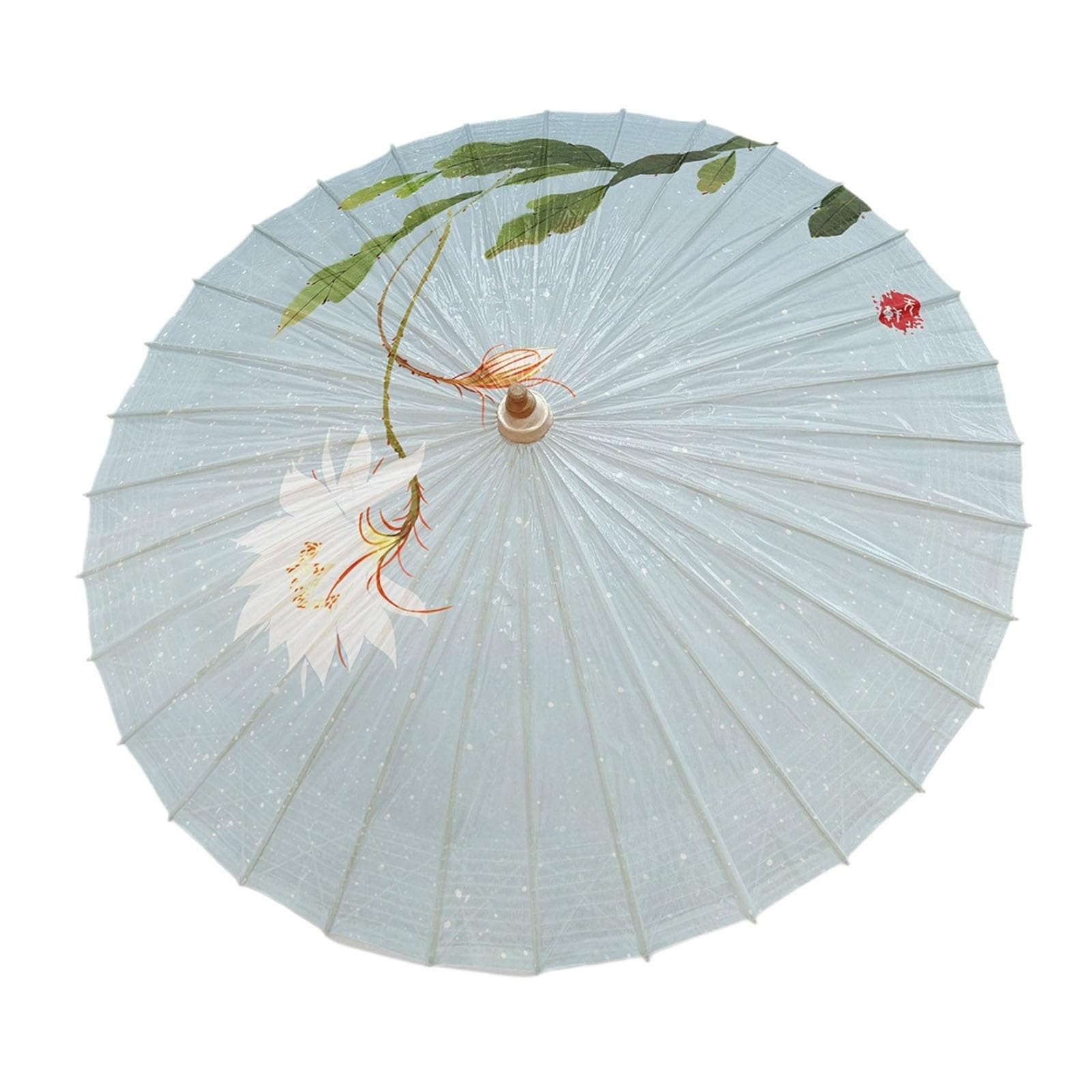 Papierowy Parasol Ręcznie Robione Olej Tungowy Parasol Chiński | Składane Odporne Na Deszcz Ochrona Przed Słońcem Japoński Parasol Do Cheongsam Kempingu Fotografii(Full,120cm,J)