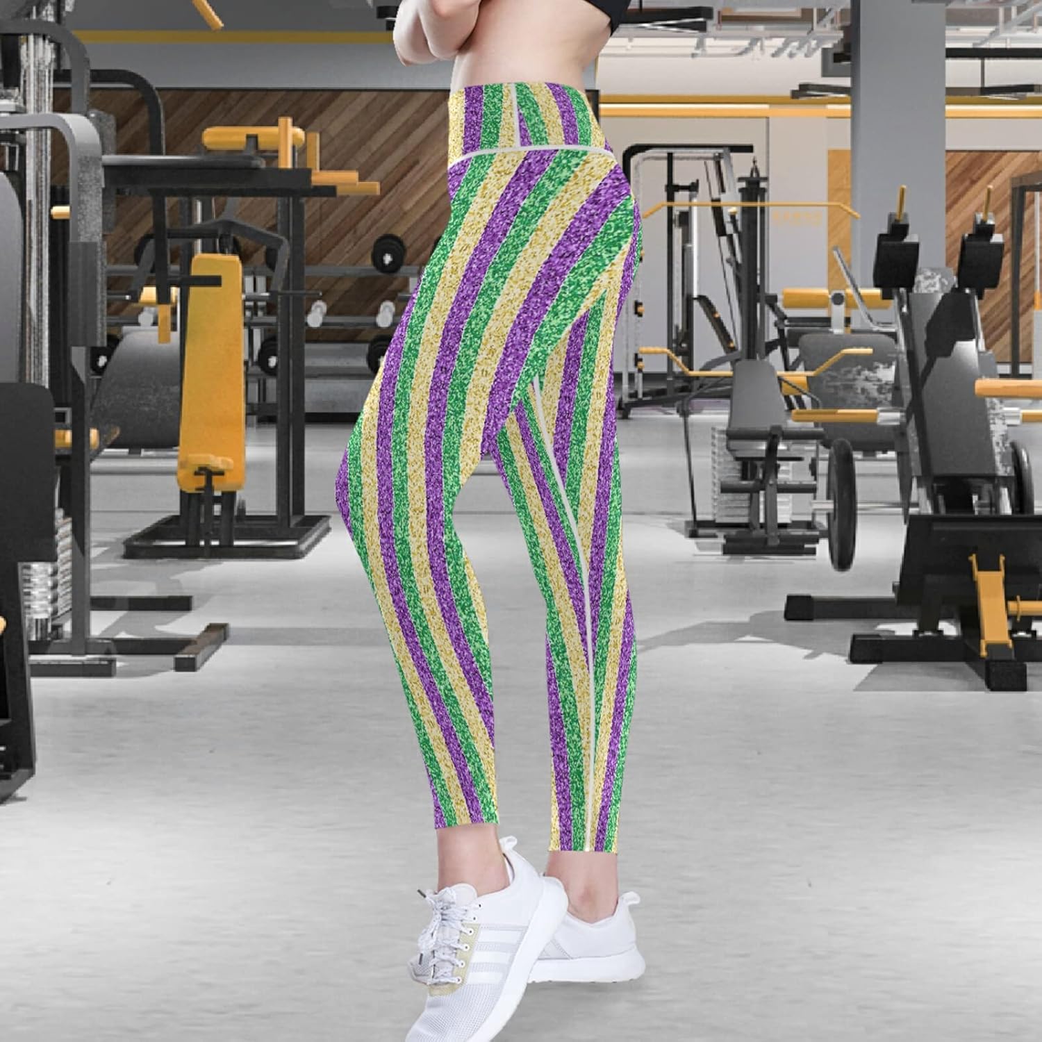 visesunny Women's Yoga Pants High Waisted Tummy Control Non See-Through Running Workout Leggings with Pockets Athletic Pant