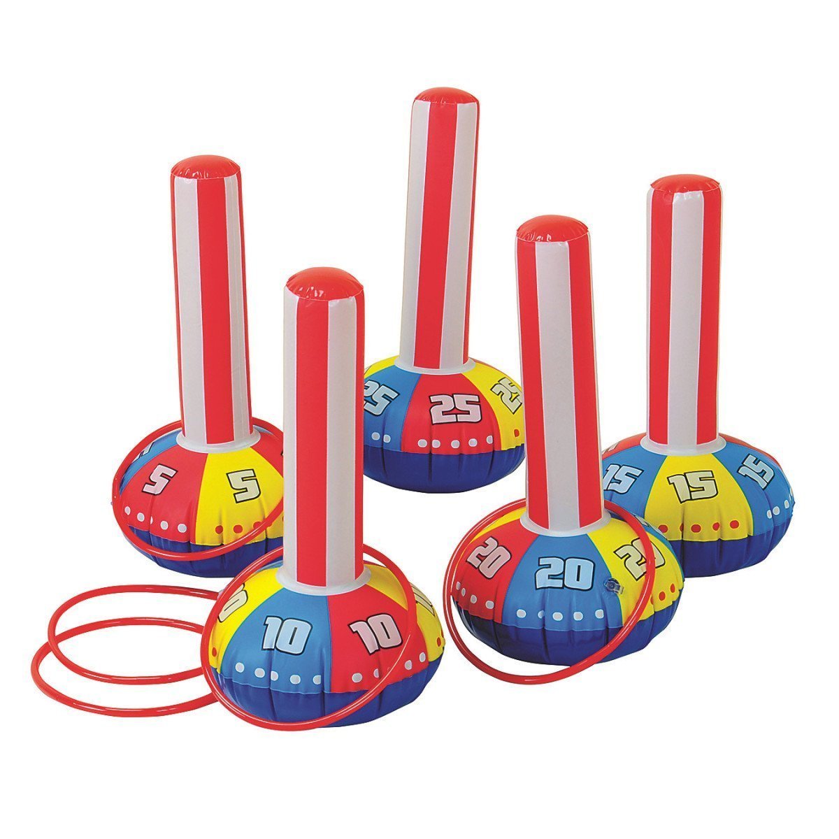 Amazon.com: Happy Deals~ Inflatable Ring Toss Carnival Game Set - Fun  Indoor or Outdoor Game for Kids & Adults - : Sports & Outdoors