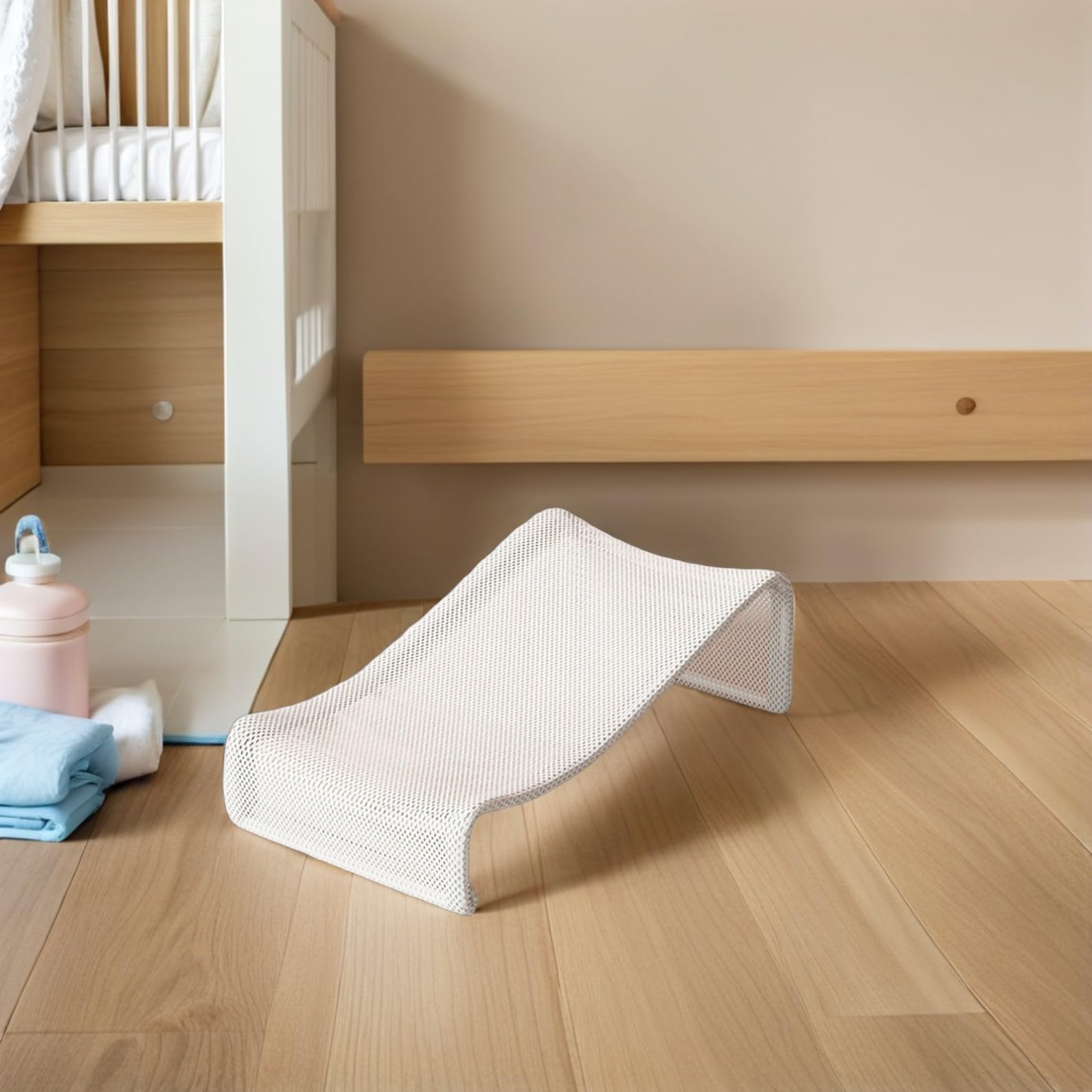 Soporte Tela de Acero Baño Asiento de para de Bañera Bebés en Seguro al Carbono Cómodo Baby Shower y para Niños Pequeños Uso Diario