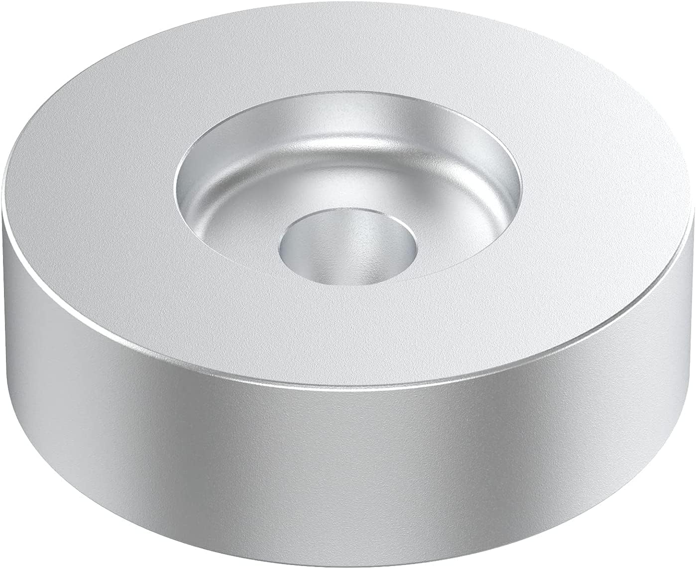 Kedok 45 RPM Adapter for Vinyl Record Players - Solid Aluminum Silver