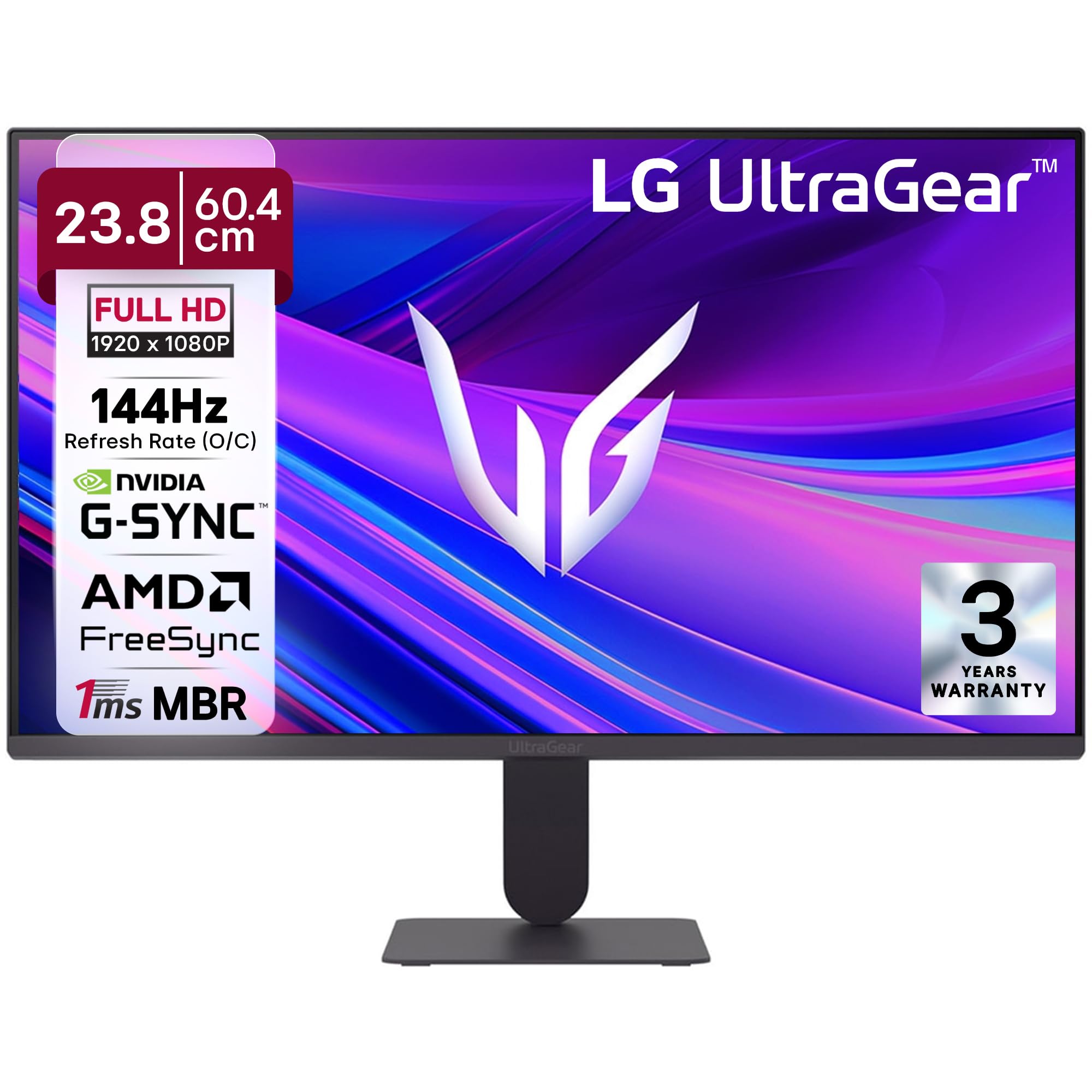 LG 24G411A-B 24-inch Ultragear Full HD (1920 x 1080) IPS Gaming Monitor, 144Hz (O/C), 1ms MBR, NVIDIA G-Sync Compatible, AMD FreeSync, HDR10, HDMI, DisplayPort, Slim Stand, Black-image-46