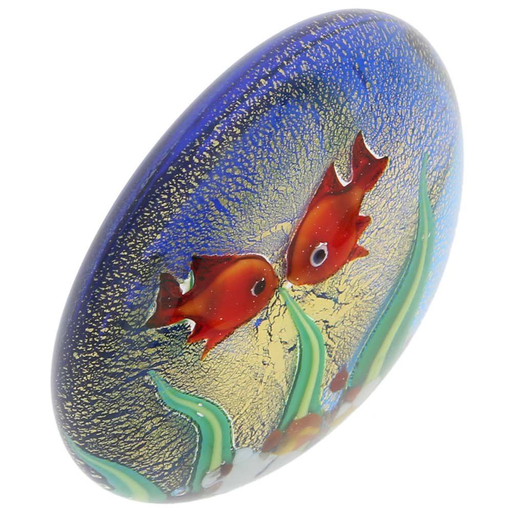 Amazon.co.jp: GlassOfVenice ムラーノガラス水槽 金魚と太陽 : 文房具