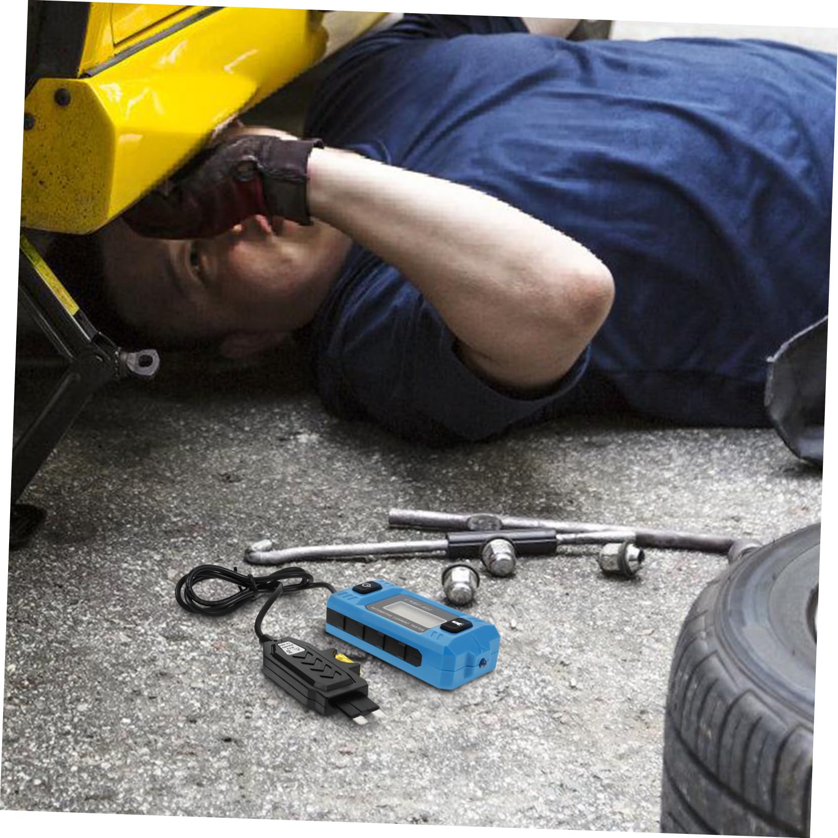 BESTYASH Tester per Fusibili Auto Digitale Misuratore di Micro Scuro senza Batteria, Strumento Elettrico in Abs per Controllo Circuiti Veicolari