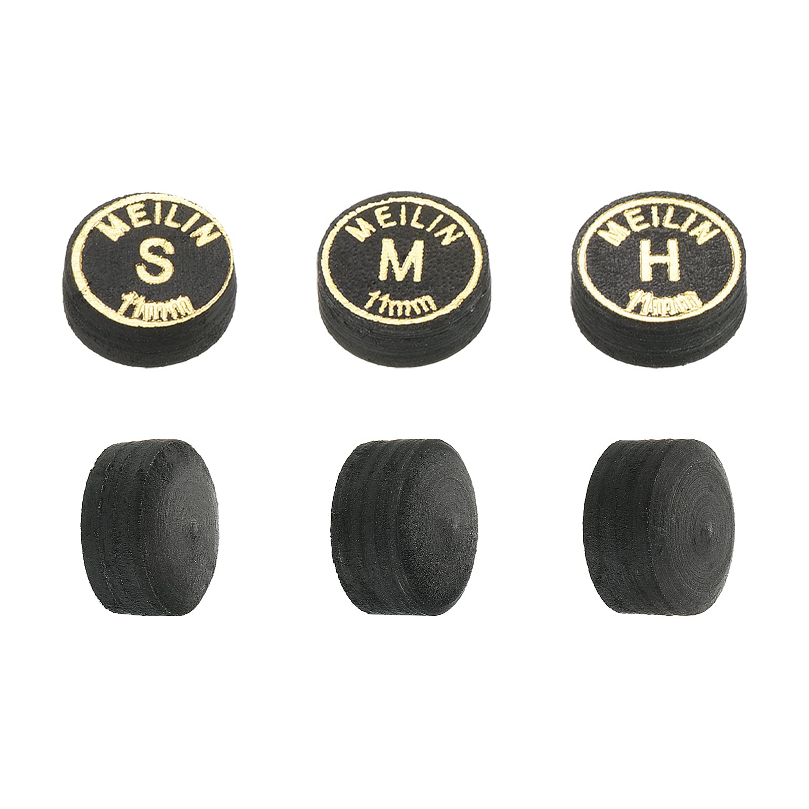 PATIKIL Pool Cue Tips Kit Multiple Layer Pool Billiard Cue Tips Laminated Glue-on Snooker Stick Tip Billiard Accessories