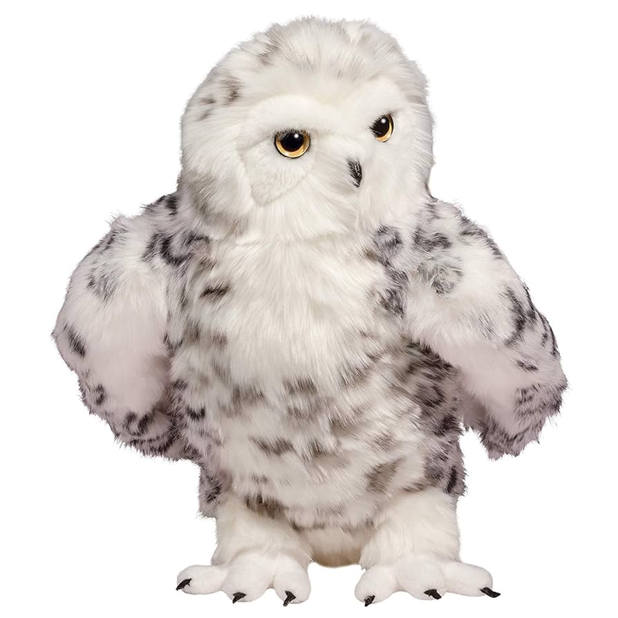 Amazon.com: Douglas Shimmer Snowy Owl Plush Stuffed Animal