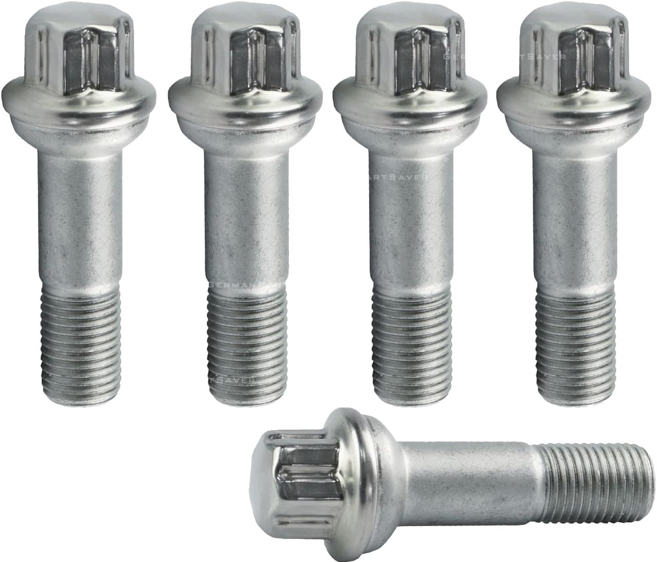 Bapmic 0009905407 Wheel Lug Bolt Stainless Steel for Mercedes-Benz (Pack of 5)