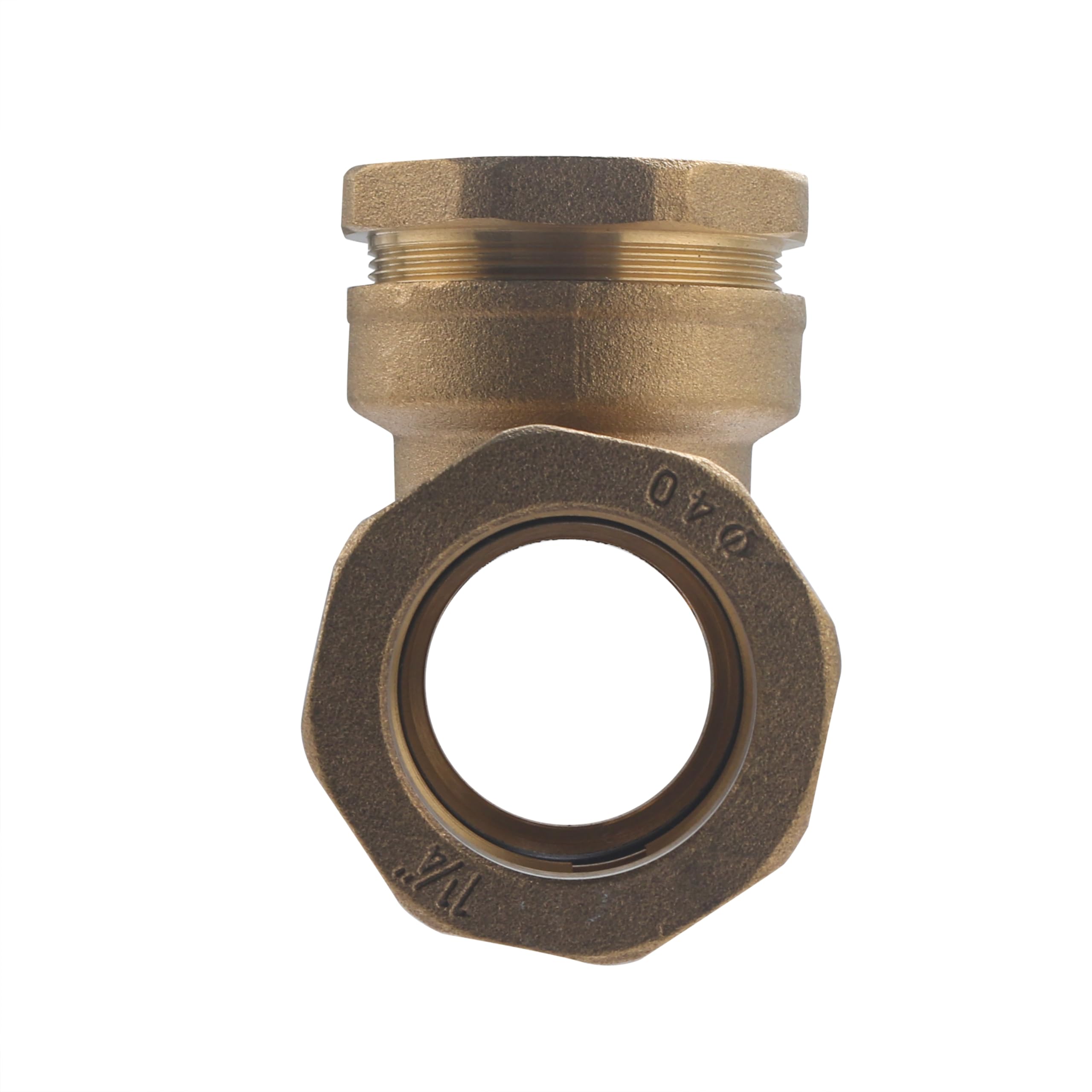 Connettore a T uguale in ottone Ø40 per tubo in polietilene | Connessione resistente e durevole | Ideale per impianti di irrigazione e idraulici | Installazione rapida e sicura | QUICK PLOMBERIE