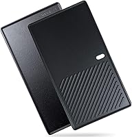 Vista 24 de Plancha para cocinar universal de acero inoxidable, placa superior plana antiadherente para estufa de gas y parrillas de carbón, tailgating