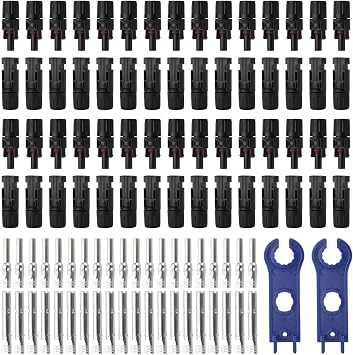 Solar Connectors Male/Female IP67 Waterproof Solar Panel Cable Connectors 30 Pairs