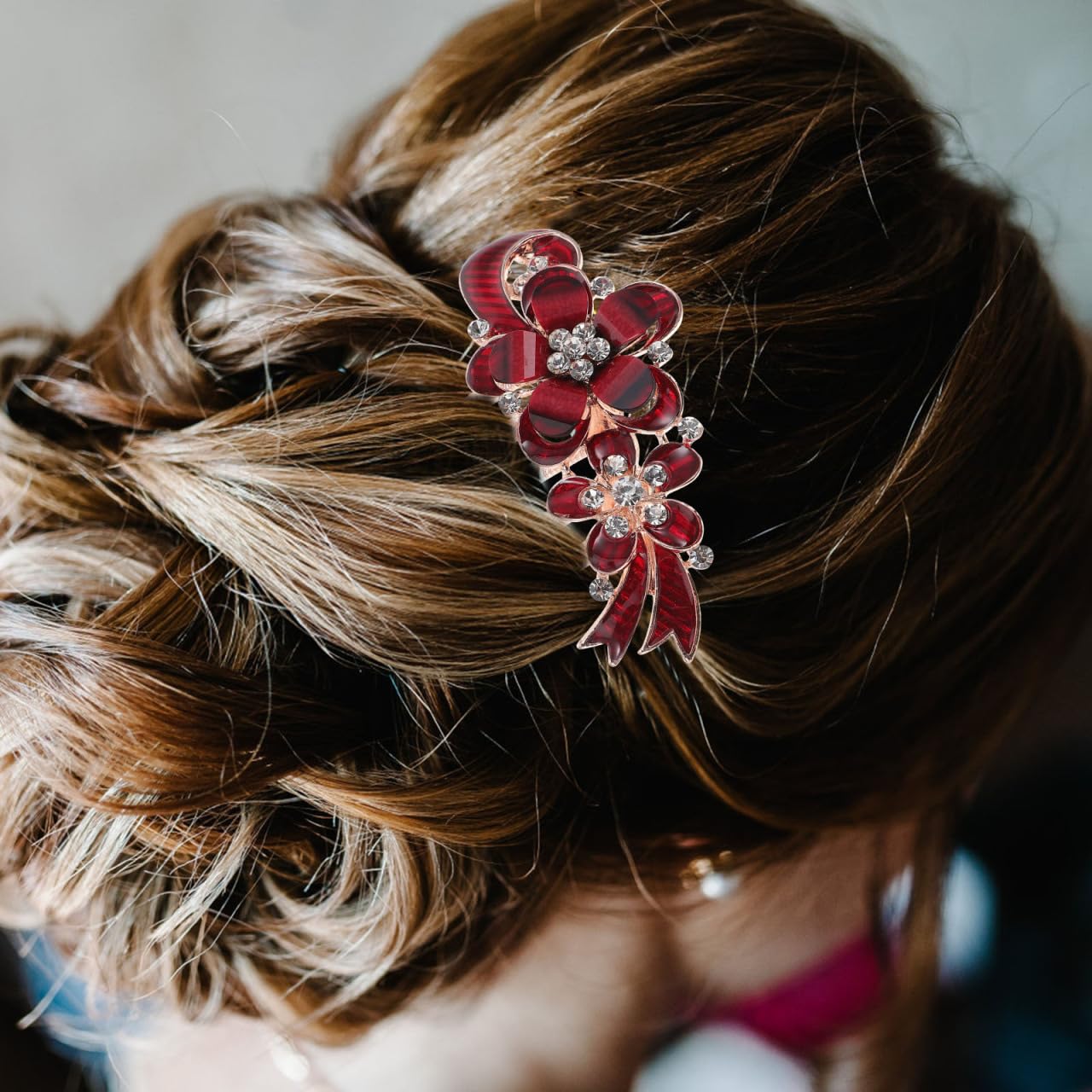 Peigne Serti De Diamants En Cristal Peignes à Cheveux Pour Femmes Cheveux Bleus Peinetas Para Accessoires De Cheveux Rave Cheveux Décoratifs Mariage Pennette Fleurs Manquer Strass