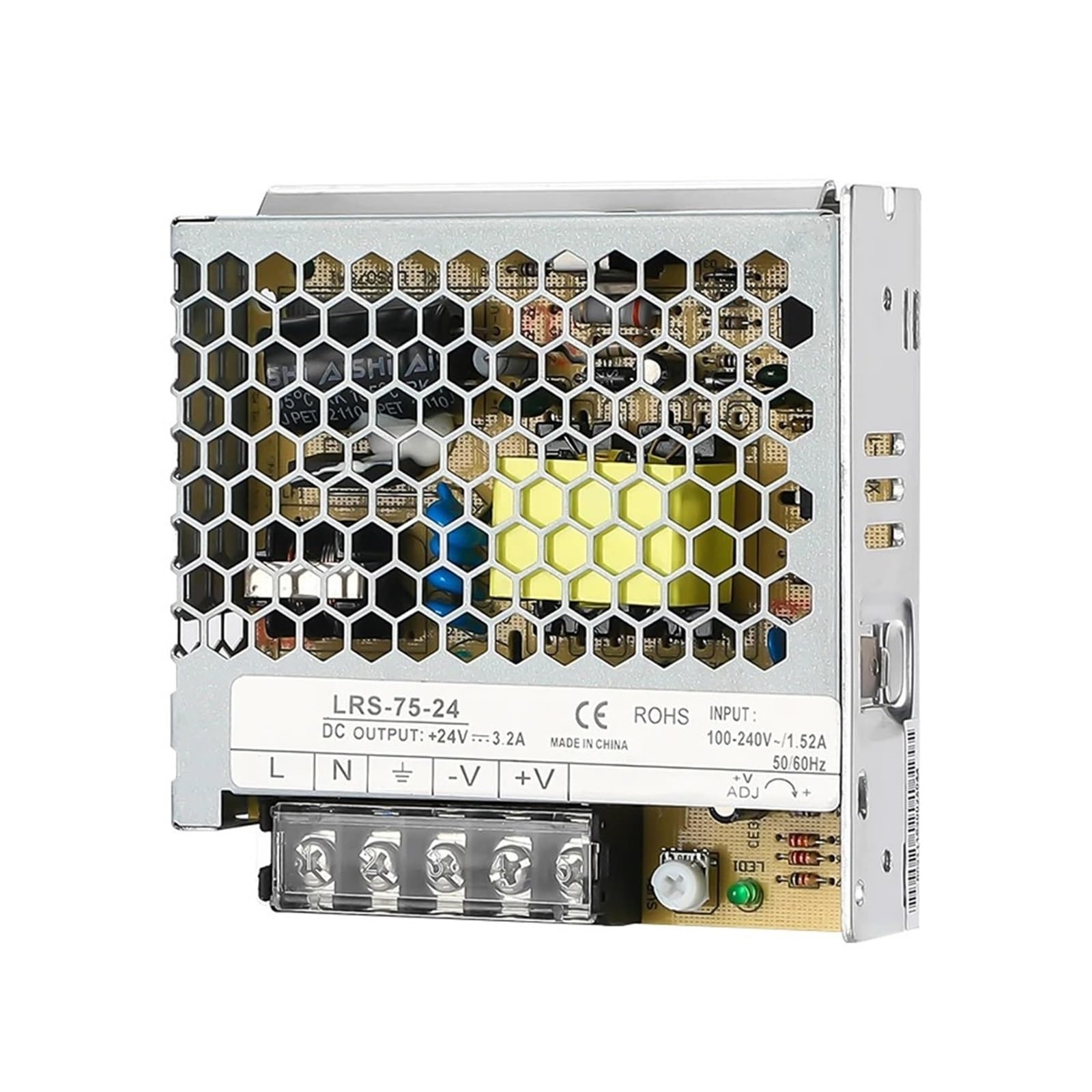Alimentatore Switching LRS75 AC110 220V 75W Uscita Singola DC 5V 12V 15V 24V 36V 48V LRS-75-5 LRS-75-12 LRS-75-24(15V 5A)