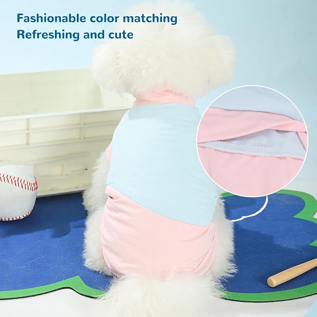 Foto 3 de 8 de Camiseta sin Mangas para Perro, Protección Solar, Elegante Camiseta sin Mangas para Perro