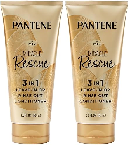 Miniatura 12 de Pantene Miracle Rescue - Acondicionador sin enjuague 3 en 1, acondicionador con enjuague, protector térmico para cabello, desenredante,