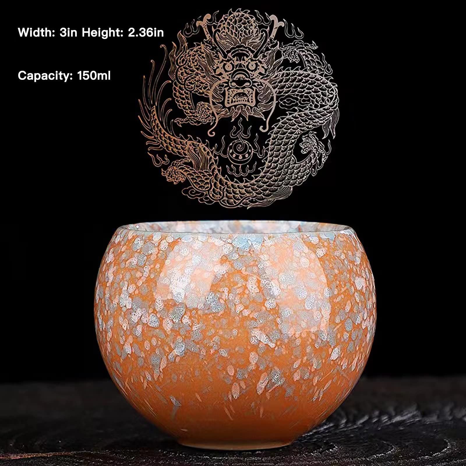 Thunder Melamine 5 Oz Tea Cup, 3-1/8-Inch, 9152TR, Heavy-Duty Plastic Tableware (PACK of 12)