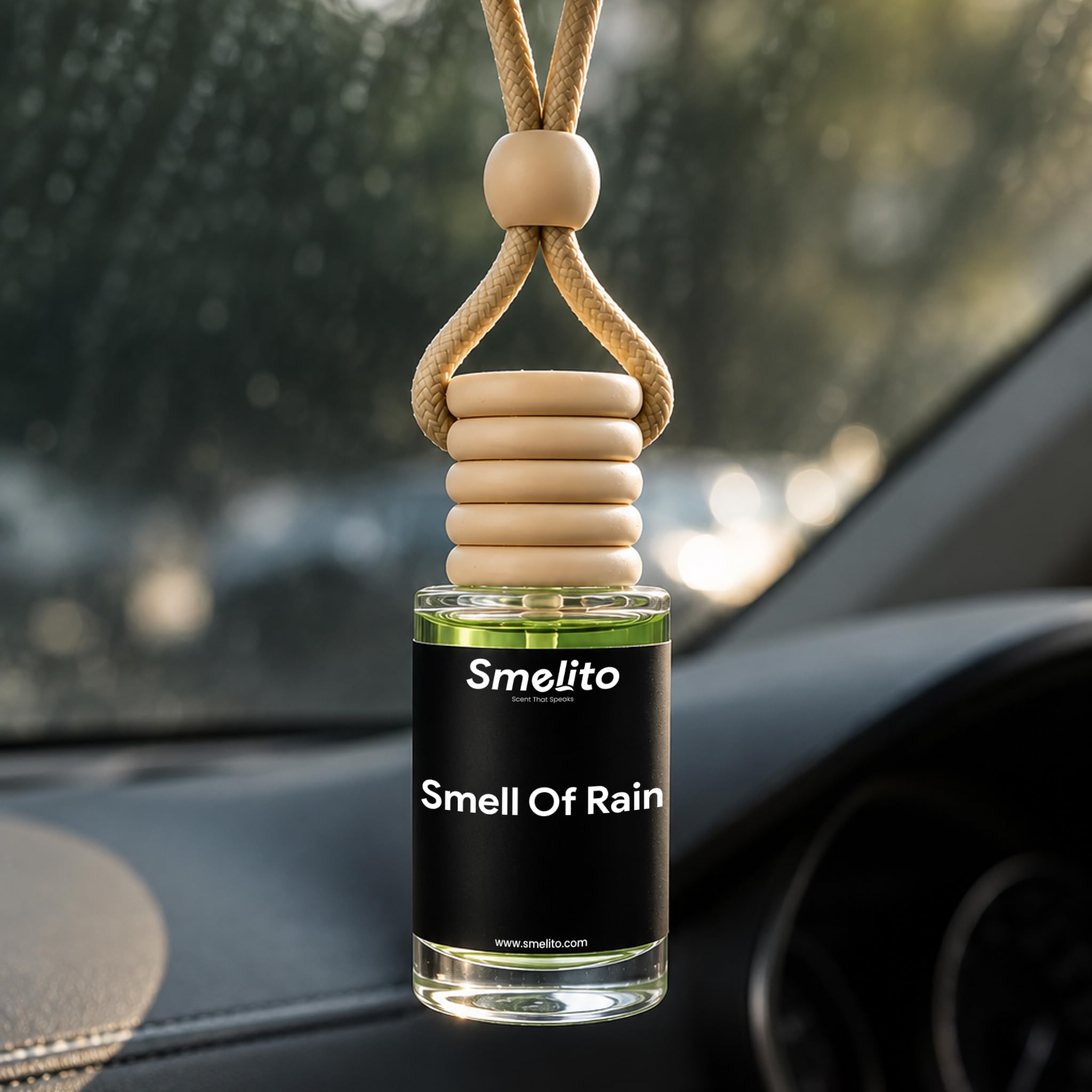 Smell of Rain Car Perfume 6ML – Long Lasting Fresh Petrichor Fragrance | Non-Alcoholic Attar Car Diffuser | Hanging Car Air Freshener-image-9