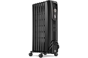 De'Longhi KH39071CB Oil Filled Heater: Tranquil Warmth for Every Space