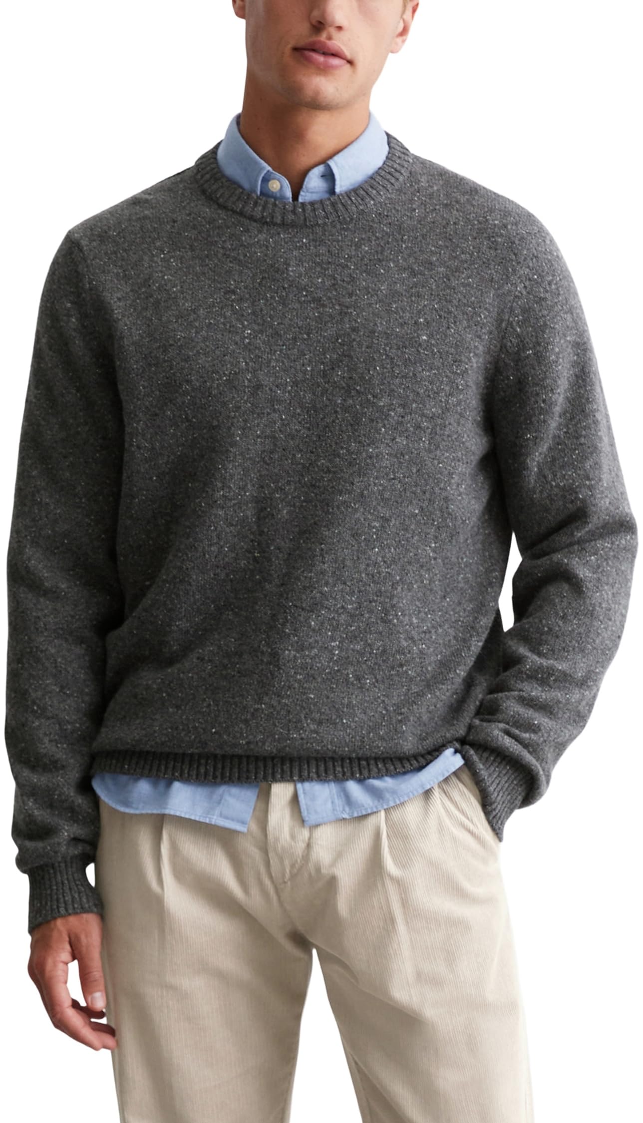 Marc OߴPolo Herren Strickpullover mit Rundhalsausschnitt Regular Fit