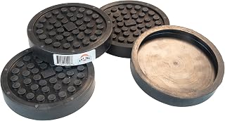 6-1/4” Round Durable Rubber Slip On Pad (Set of 4) ALM LP616, BH-7150-02-4