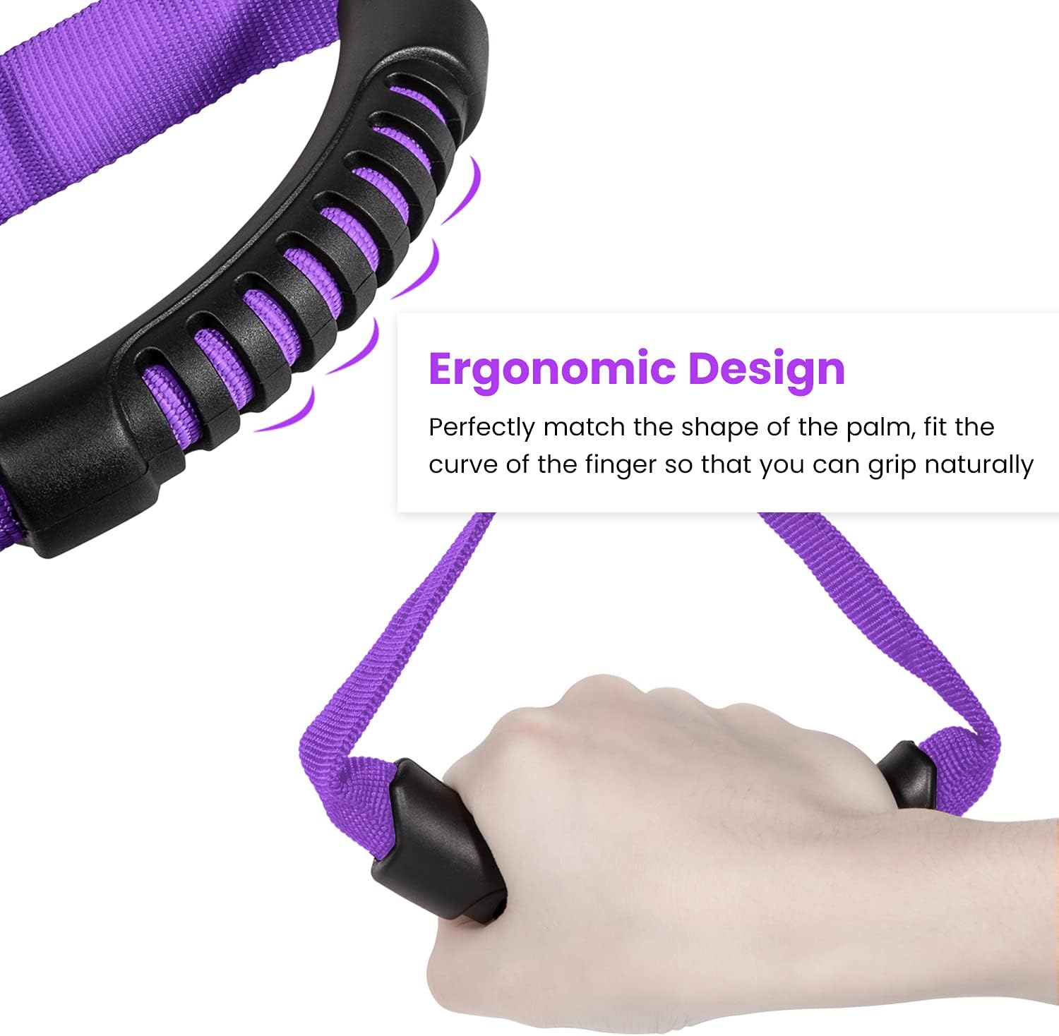 E-cowlboy Auto Cane Nylon Grip Portable Support Mobility Assist Device (Purple 2 Pack)