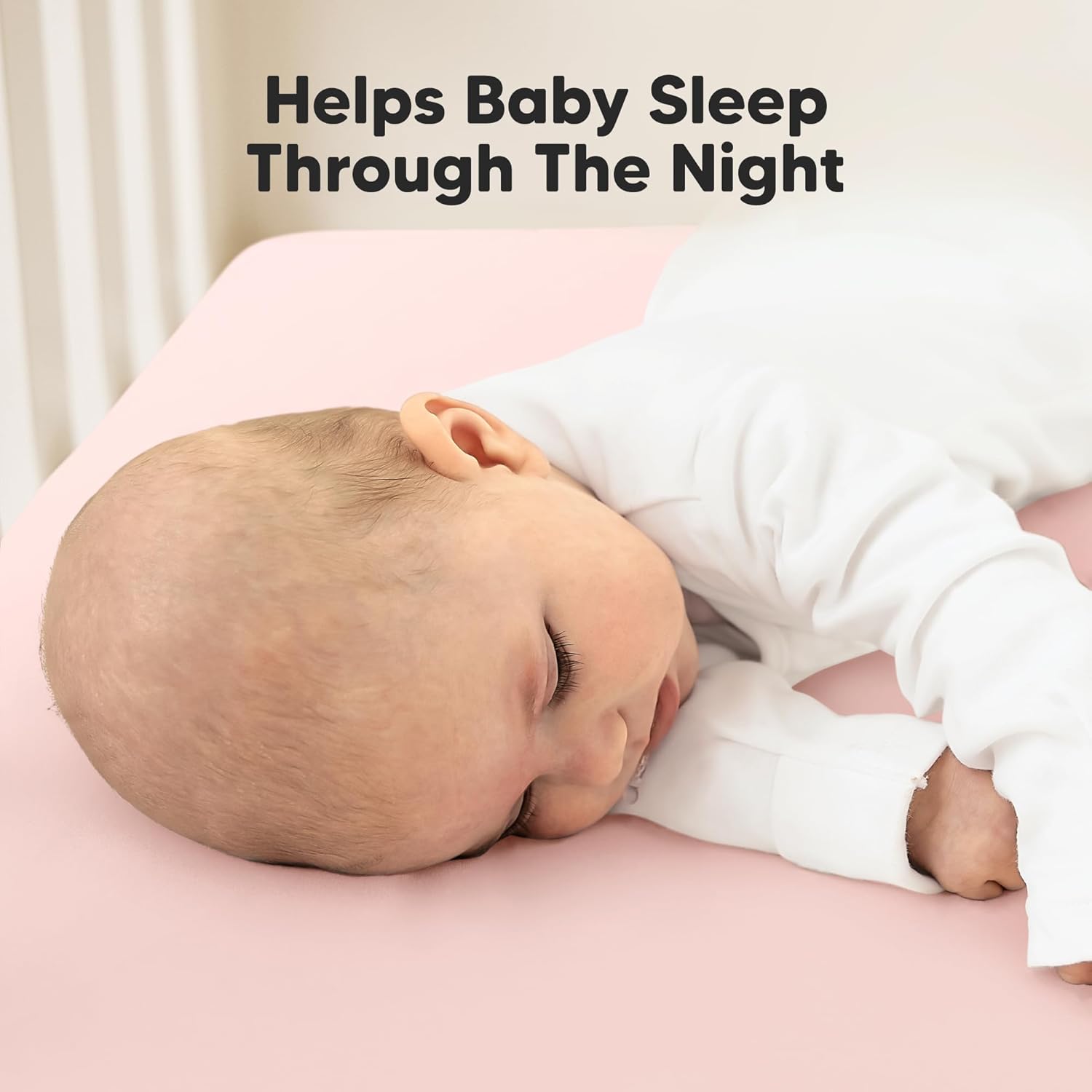 2-Pack Waterproof Crib Sheets for Boys, Girls - 52x28 Fitted Organic Cotton Baby Crib Sheets, Toddler Mattress Protector Cover, Washable, Soft & Durable Baby Bedding Essentials (Mist Rose) - Image 7