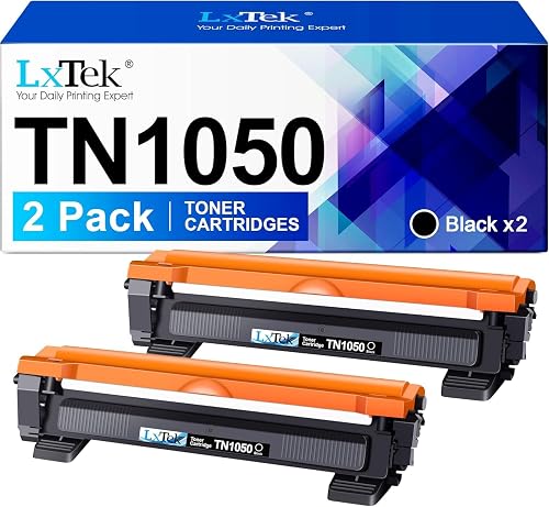 LxTek TN1050 Toner Compatible with Brother TN-1050 TN1050 Toner Cartridges