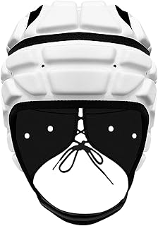 rockible Rugby Helmet Headgear Shockproof Protective Gear Headguard Rugby Protective Cap for Soccer Playing Flag Football ...