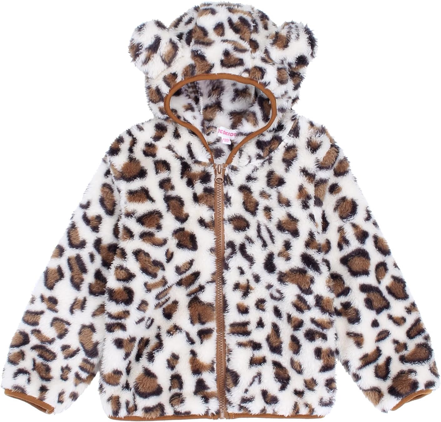 Toddler Girls Boys Fleece Hoody Jacket Zip Up Teddy Coat Warm Winter Outwear