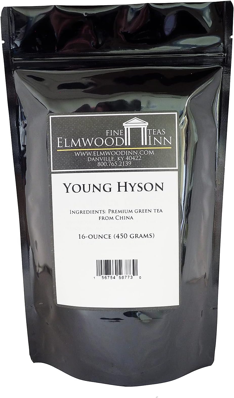 Elmwood Inn Fine Teas, Young Hyson Green Tea, 16-Ounce Pouch