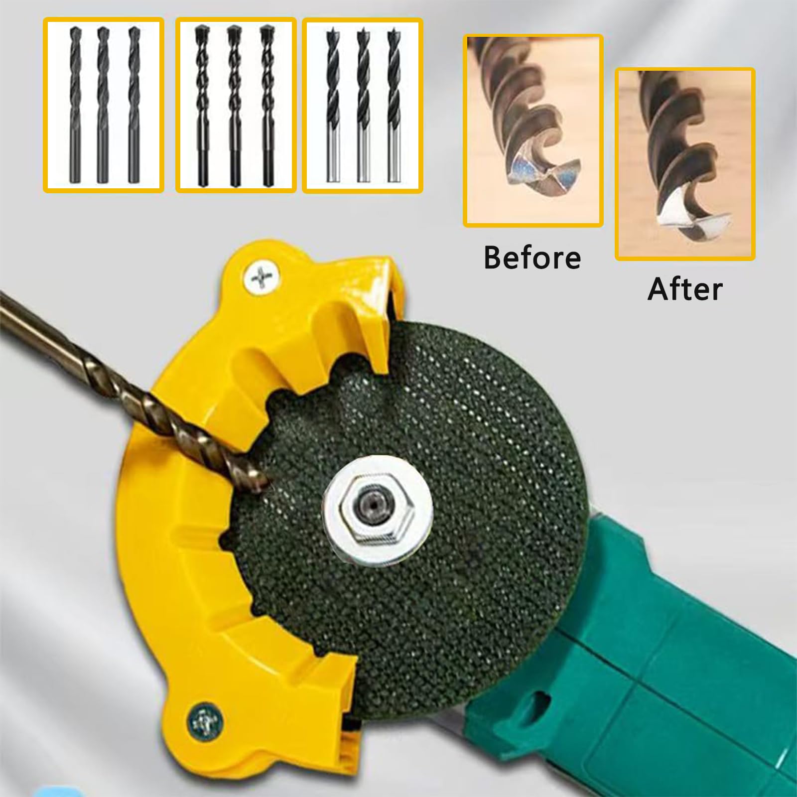 KSVFTB 2 PCS Drill Bit Sharpener, Multipurpose Drill Bit Sharpeners - Image 4