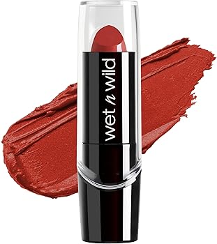 wet n wild Silk Finish Lipstick| Hydrating Lip Color| Rich Buildable Color| Raging Red