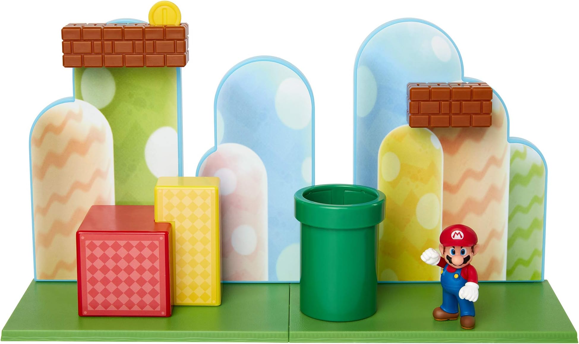 Nintendo Super Mario Acorn Plains 2.5โ Figure Playset with Feature Accessories