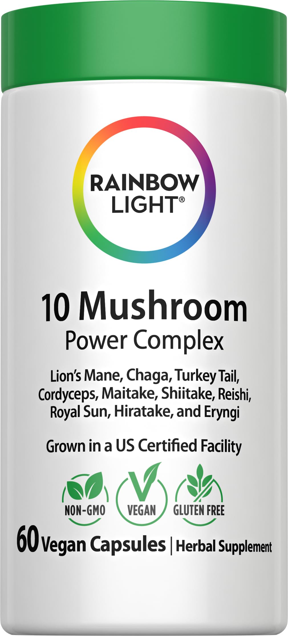 Rainbow Light Mushroom Complex Supplement | 60 Capsules