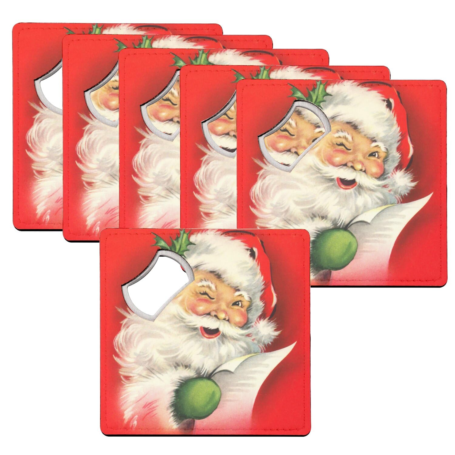 Sous verre décapsuleur Santa Claus vintage à offrir pour un Secret Santa original