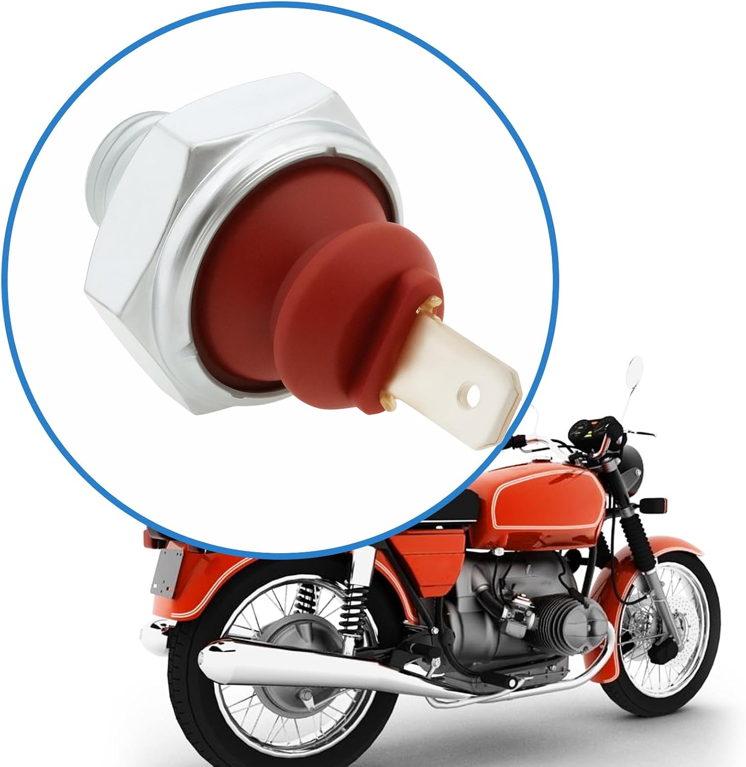 Oil Pressure Switch with Washer 1243414 61311354274 M12x1.5 Compatible with BMW R100 R80 R65 R45