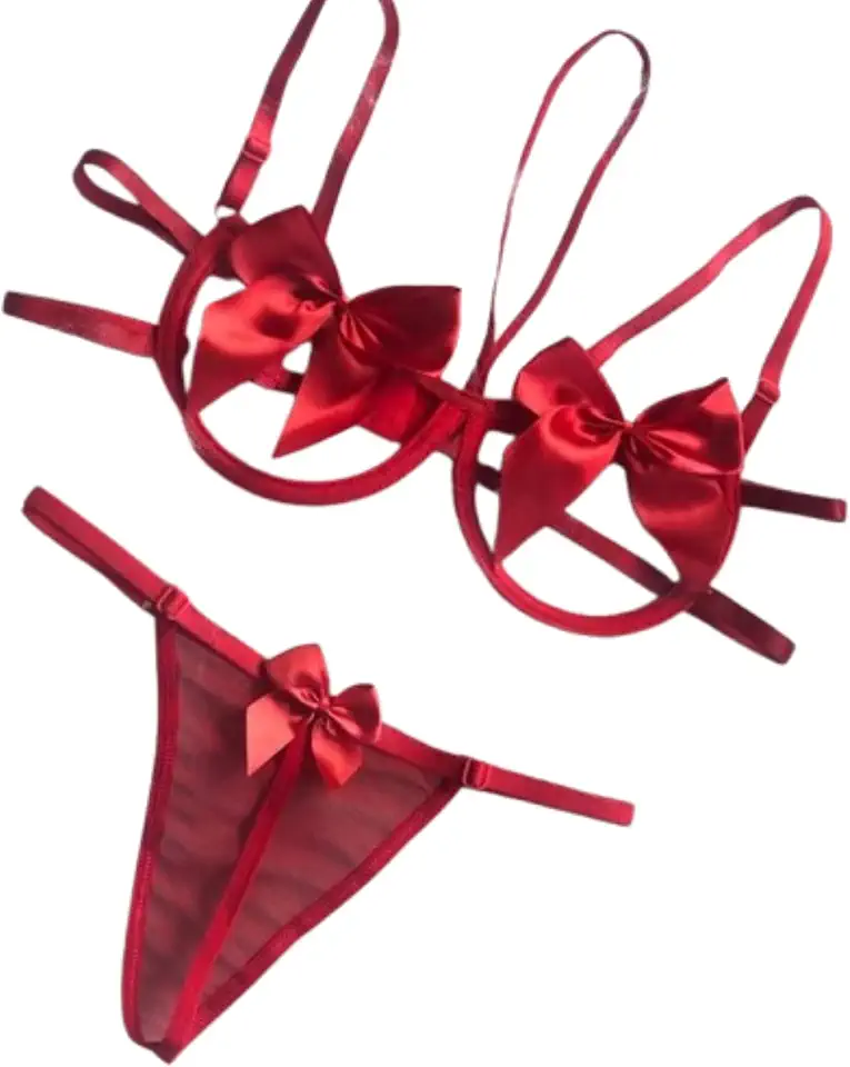 Conjunto Lingerie Aro Laço Sem Bojo