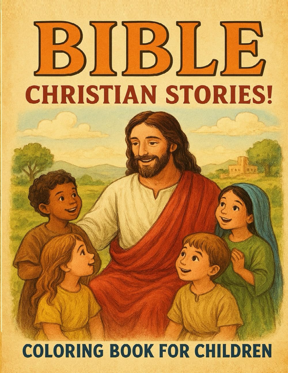 BIBLE: CHRISTIAN STORIES!: COLORING BOOK for CHILDREN
