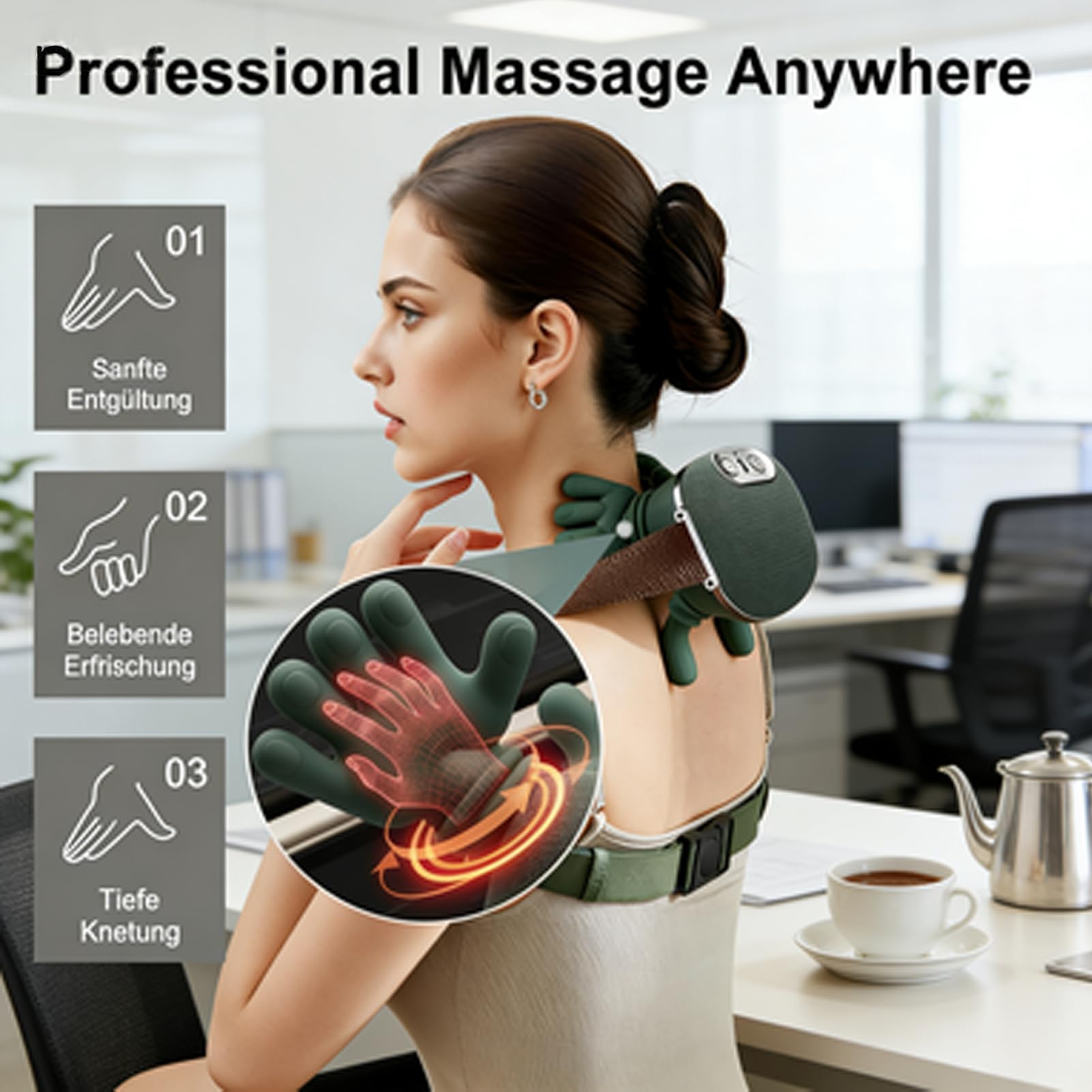 MassagegeräT Hand, Massage GeräT FüR RüCken Nacken, MassagegeräT Mit HäNden, Master Hands Massage, NackenmassagegeräT Hands, N7 Master Hand Shoulder And Neck Massager Cervical Massager