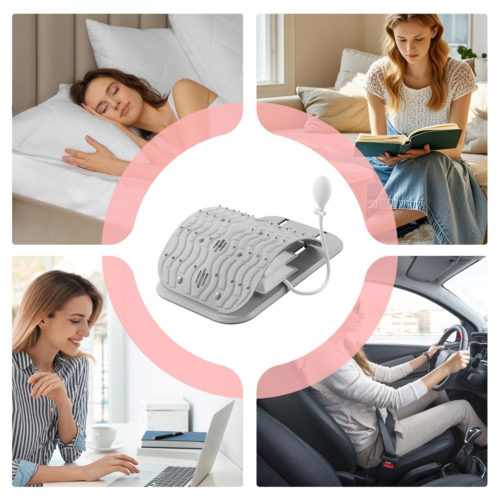 Étire-Dos,Correcteur De Massage Et D Étirement | Étireur Lombaire Portable Décompresseur Vertébral,Pour Les Épaules Le Dos La Scoliose À Domicile En Voyage Yoga Chaise Banc Méditation
