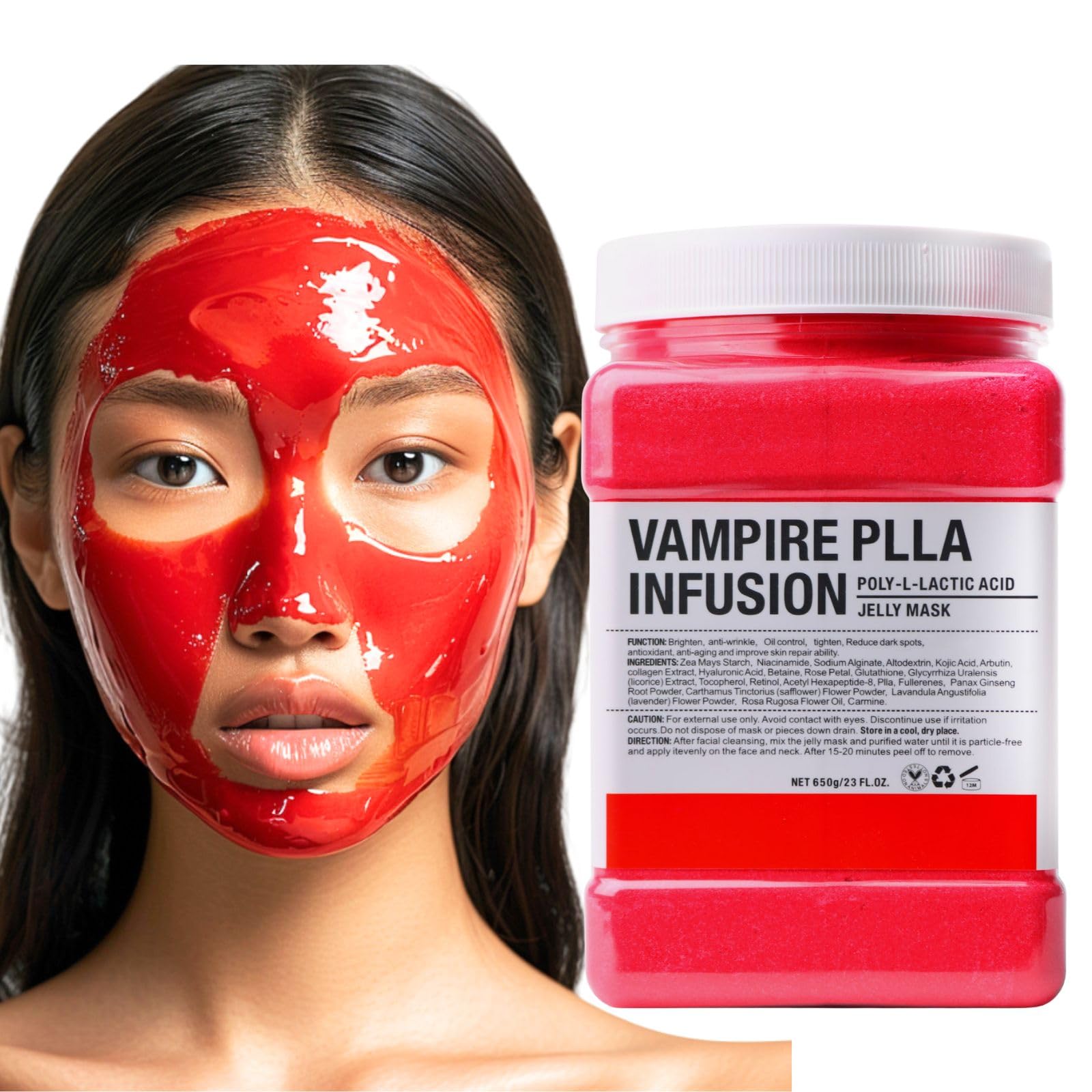 ELVENSTARS Collagen Jelly Mask – Jelly Mask for Facials & Vajacial, Mascarilla Hidroplástica Facial,Esthetician Supplies for All Skin Types (Vampire)