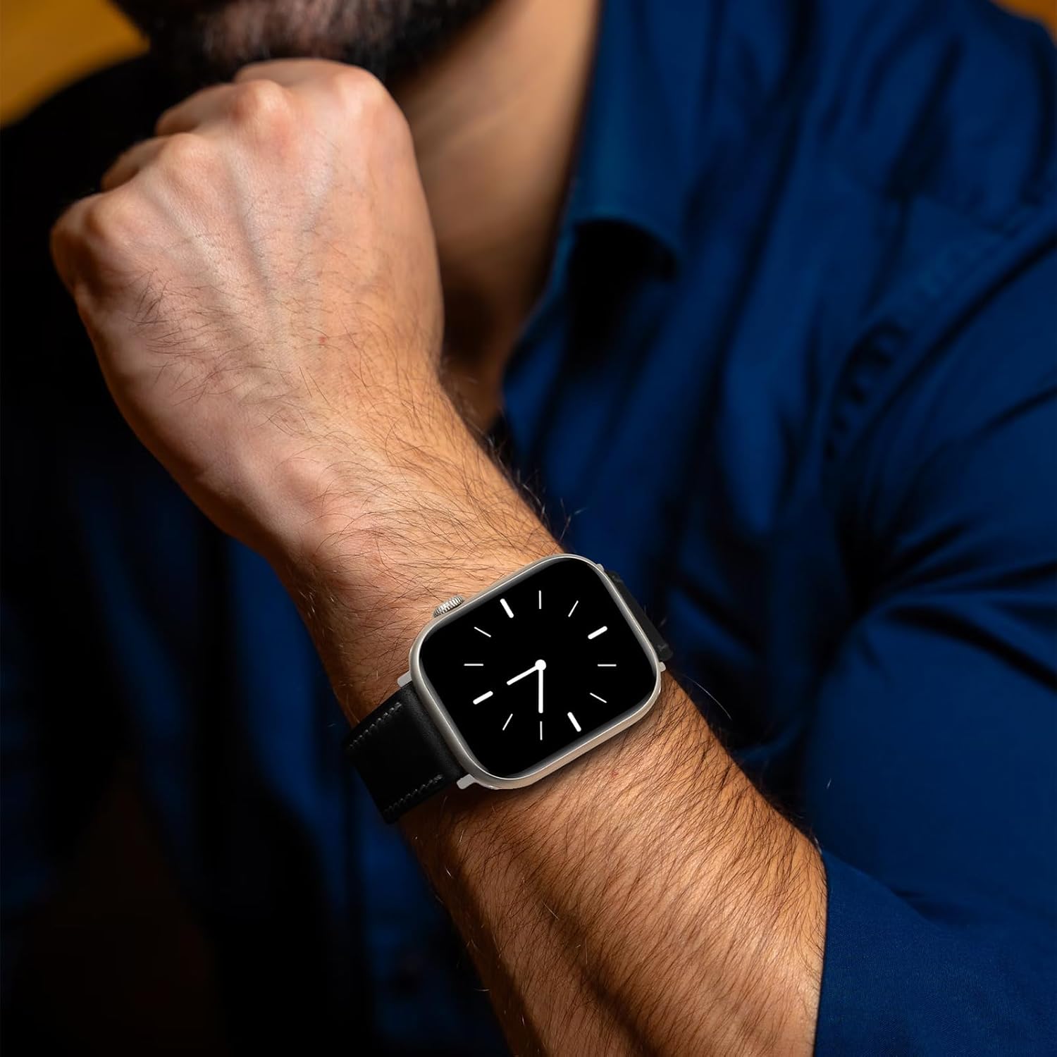 Horween Leather Band Compatible with Apple Watch Band 49mm 46mm 45mm 44mm 42mm, Handmade Soft Vintage Casual Band for iWatch Ultra 2/1 SE Series 10 9 8 7 6 5 4 3 2 1 Men and Women - Image 9