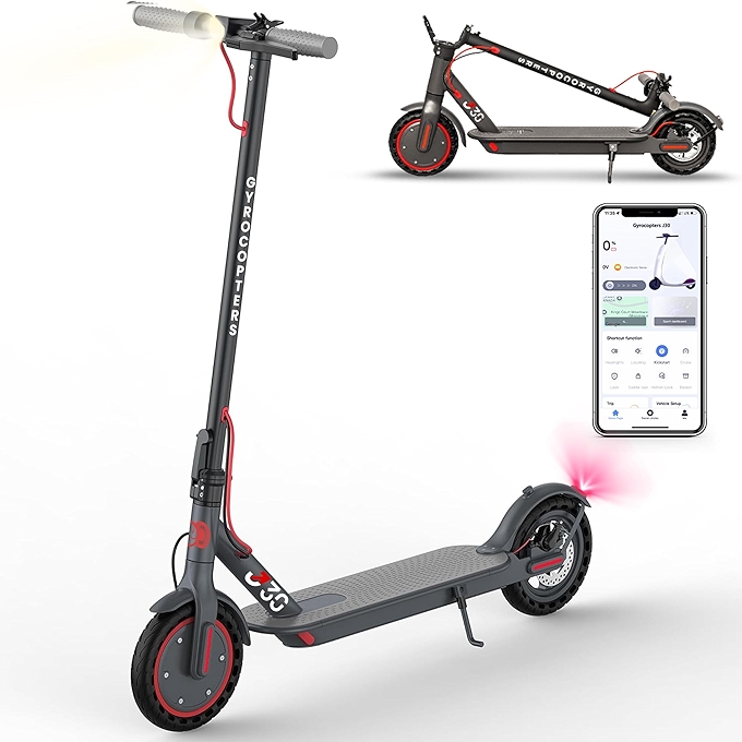 Gyrocopters J30 电动滑板车 | APP 控制 | 31km/h 速 | 350W 无刷电机 | 防盗锁设计