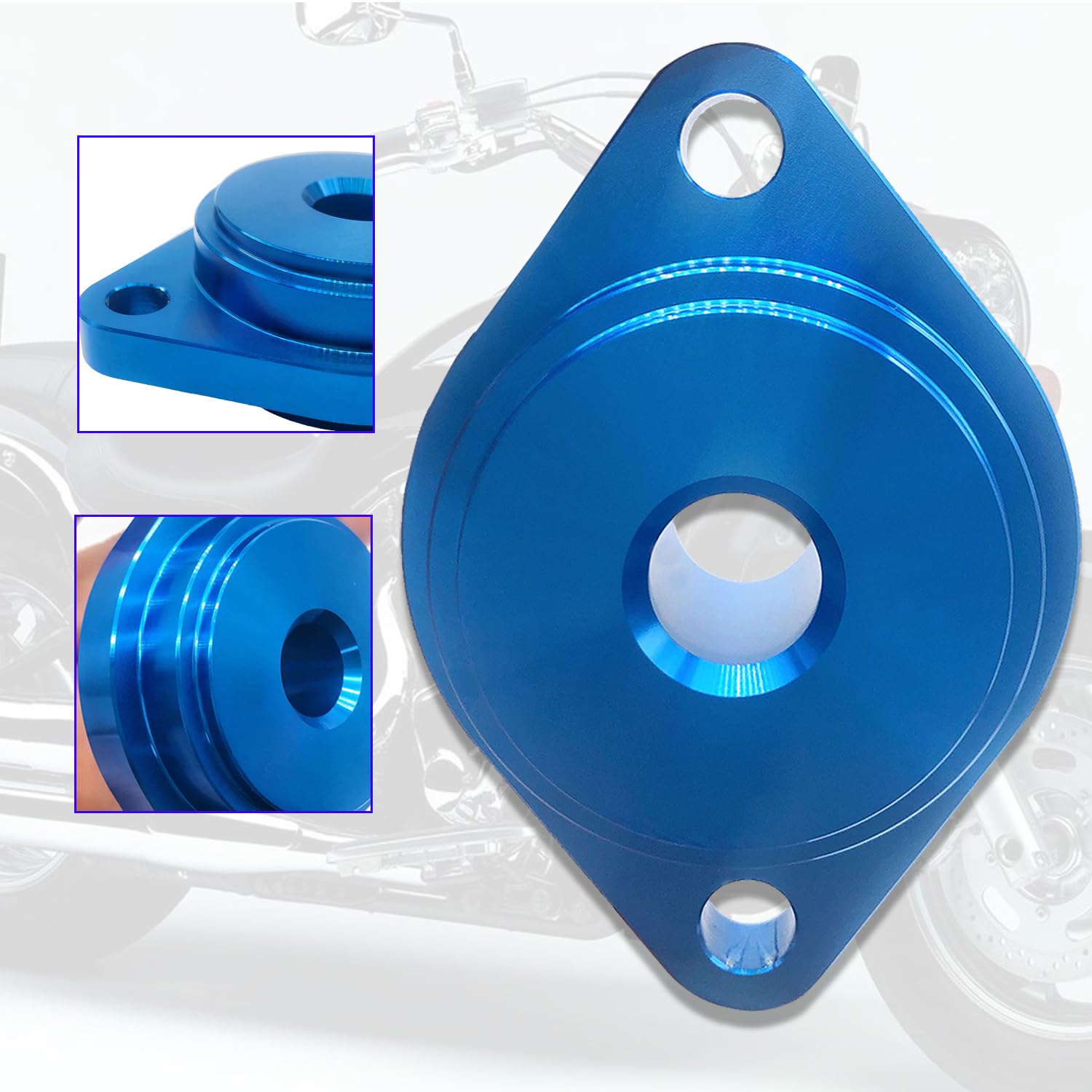 Herramienta de instalación de sello de junta de escape azul compatible con Big Twin Touring Sportster 883 Softail Dyna Fatboy Road King Iron 883